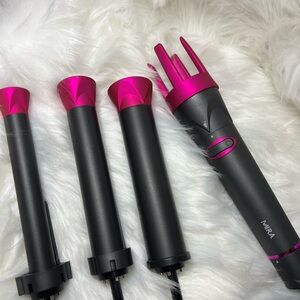 MIRA Pink and Gray Hair Automatic Curling Iron